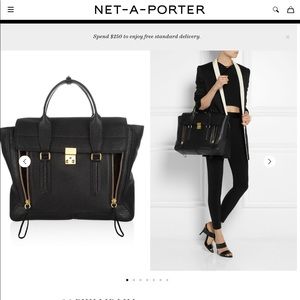 3.1 PHILLIP LIM Black Pashli Large NEW